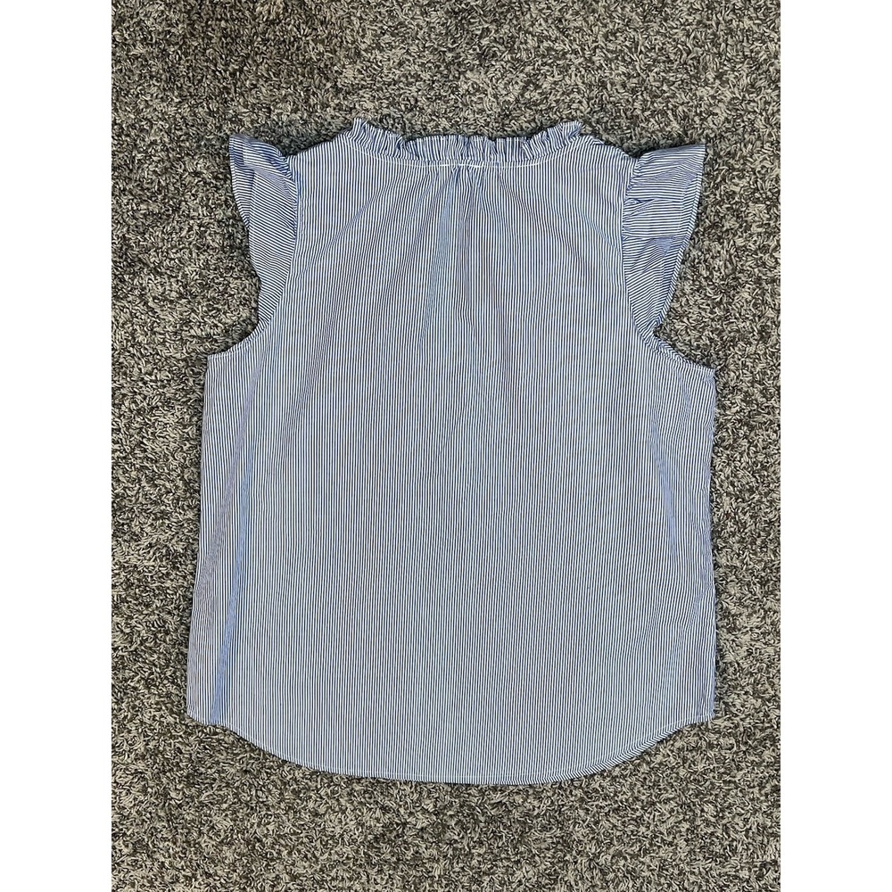 Talbots Blue and White Striped Top - Picture 2 of 7